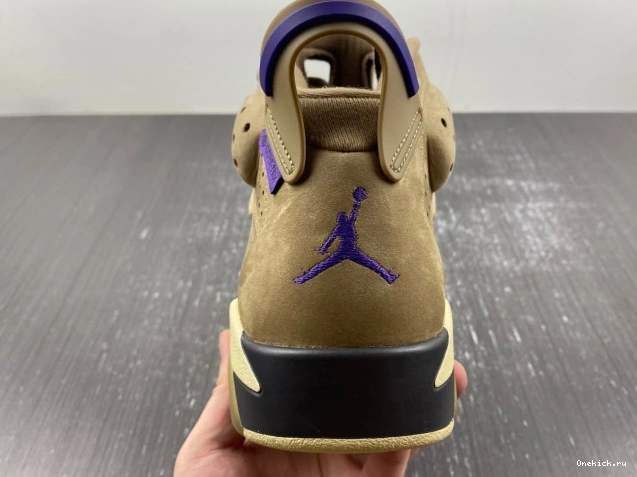 One Kick Air Jordan Brown 6 Gore-Tex WMNS FD1643-300 Kelp 0801